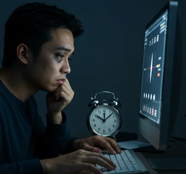 Sleep deprivation effect on slow human reaction time.