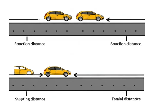 Infographic of factors affecting driver reaction time.