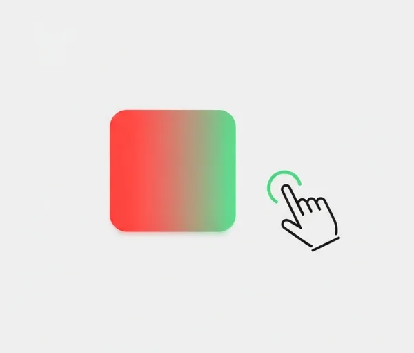 Conceptual image illustrating a simple reaction test interface.