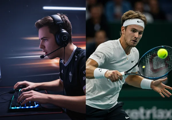 Gamer and athlete showing fast reaction skills.