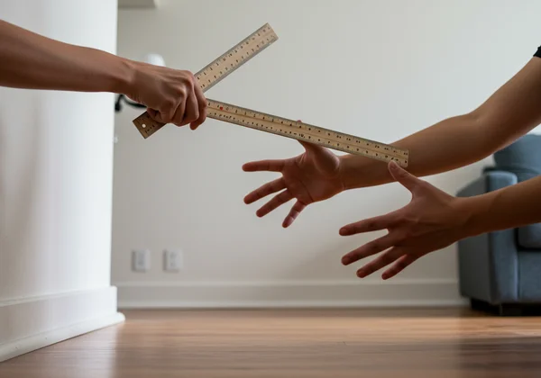 Person performing simple at-home reflex training drills